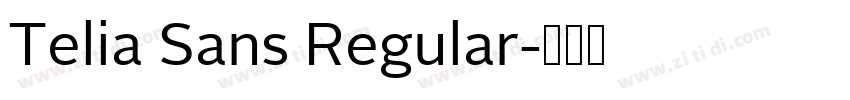 Telia Sans Regular字体转换